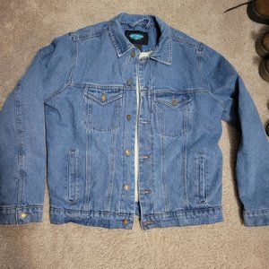 Denim Sherpa Lined Jacket